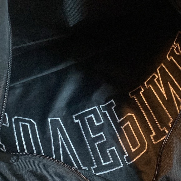 💕PINK💕Victoria’s Secret 💕LOVE PINK💕Large Black Canvas Tote/NWOT - Picture 4 of 5